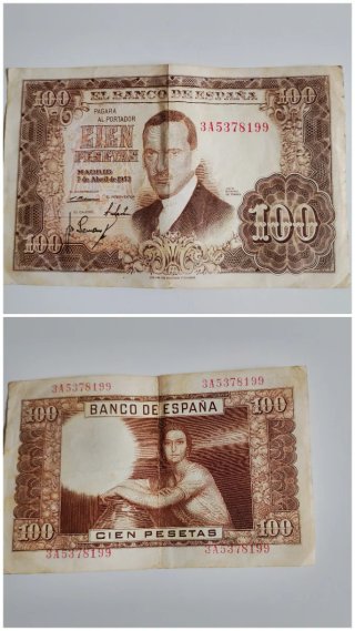 Billetes 200, 100,1000 pesetas Banco de España