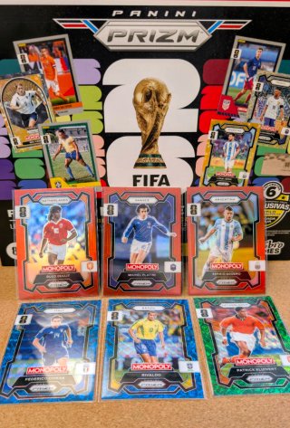 Lote Panini Prizm Monopoly FIFA World Cup 2026