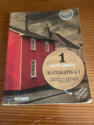1 batxilergoa Matematika I