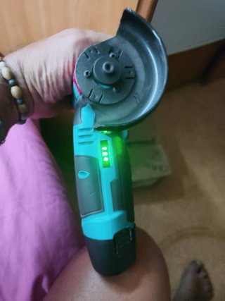 Mini amoladora angular con discos
