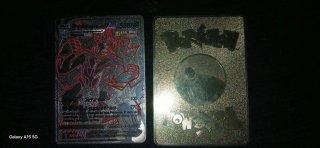 2 Cartas Metálicas Doradas