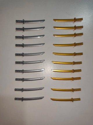 Spade Ninjago Lego Oro e Argento
