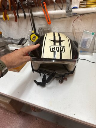 Casco Moto B3 Negro y Blanco