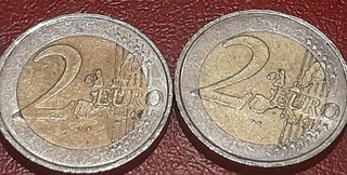 2 Euro Francia 2001 & 2002 Errori