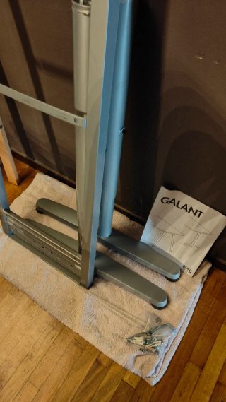 Gambe per tavolo Ikea Galant in metallo