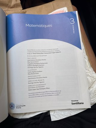 Matemàtiques, 3 primaria, Projecte Construïm mo...