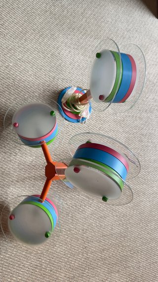 Lámpara infantil multicolor 3 focos