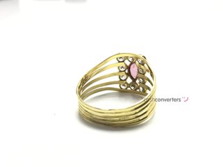 anillo oro 18k con piedra