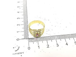 anillo oro 18k con piedra