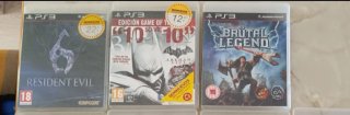 Consola PS3 Negra + 2 Mandos + Juegos +Micrófonos
