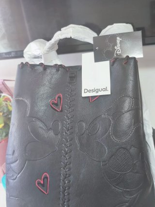 Bolso Desigual Mickey y Minnie Corazones Nuevo