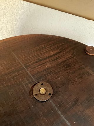 Portafrutta in legno massiccio fatto a mano H 36