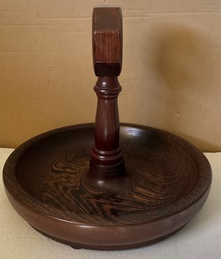 Portafrutta in legno massiccio fatto a mano H 36