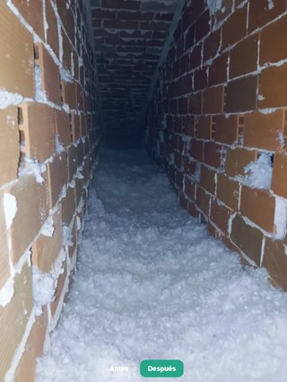 Aislamiento de Buhardilla con Insuflado