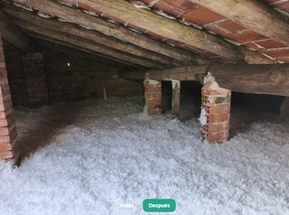 Aislamiento de Buhardilla con Insuflado