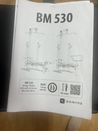 MULTIESTACIÓN MUSCULACIÓN DOMYOS BM 530