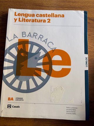 Lengua castellana y literatura 2, Le Bachillerato