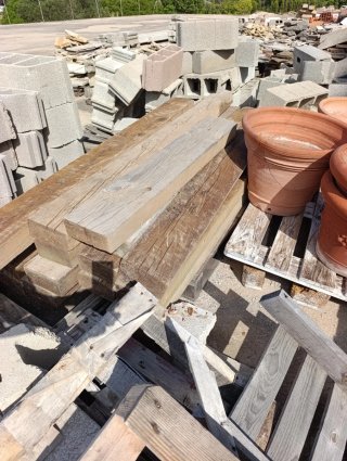 Traviesa ecológica 17x8 cm madera diferentes long