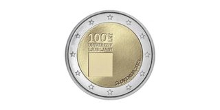 Moneda 2 euros Eslovenia 2019 Universidad Ljubljan