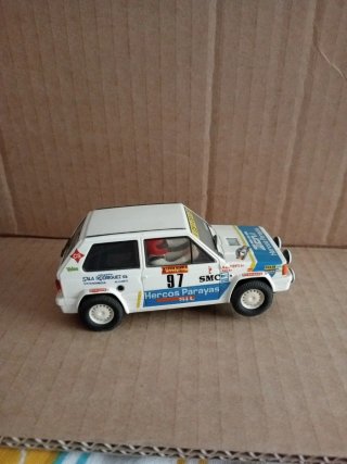 Coche Scalextric Seat Panda Blanco Rallye