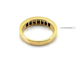 alianza oro 18k con piedra con diamante