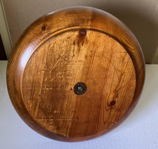 Fruttiera vintage artigianale in legno