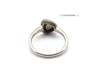 anillo oro 18k con piedra con diamante
