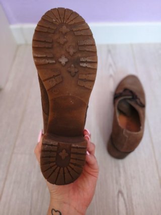 Zapatos de tacón marrones talla 40