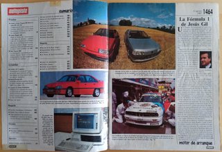 Peugeot 405 Mi16, BX GTI 16 y Omega 3000 revista