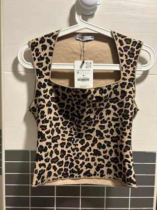 Top Zara Leopardo Talla M