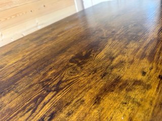 Mesa de escritorio madera y metal