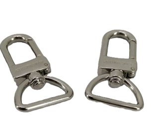Set 2 Mosquetones Louis Vuitton Acero