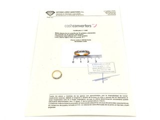 sortija oro 18k con piedra