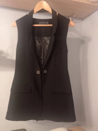 Chaleco blazier Zara Negro S