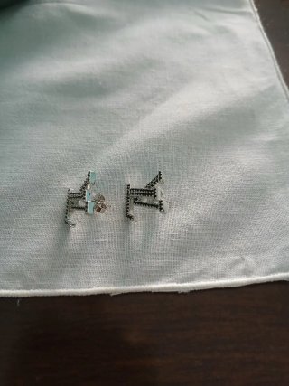 Bellissimi orecchini rossi e argento