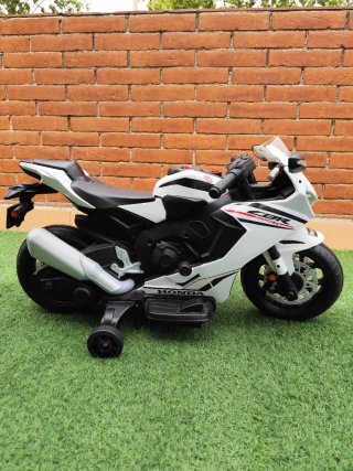 Moto Eléctrica Infantil Honda CBR Blanca