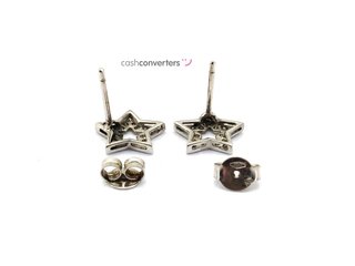 pendientes oro 18k con piedra con diamante
