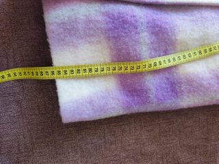 Cappotto Lumina a quadri viola e bianco