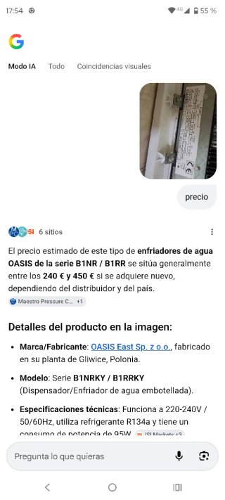 Dispensador de agua OASIS