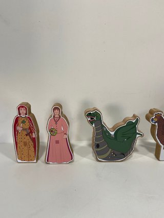 Figuras madera Gegants Mataró