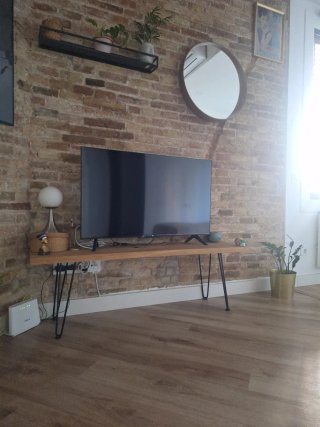 Sólo este mes! TV Madera Maciza Pino