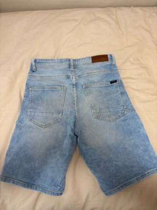 Pantalón corto vaquero Pull&Bear azul