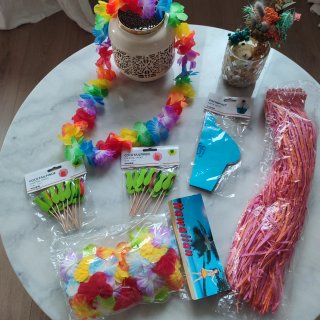 Lote Fiesta Hawaiana Tiger Nuevo