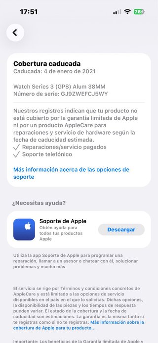 Apple Watch Series 3 Rosa/Plata