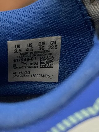 Botas de fútbol Puma niño talla 36