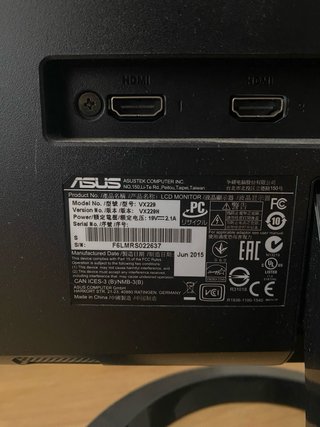Monitor Asus VX229H IPS Nero 21,5''