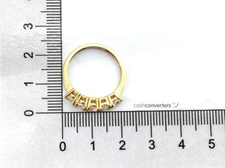 sortija oro 18k con piedra con circonita