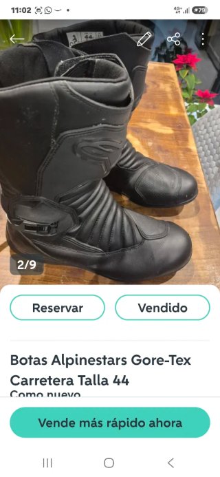 Botas Alpinestars Gore-Tex Talla 44