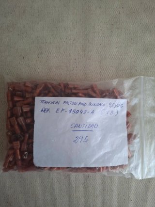 Terminal Faston Rojo Blindado 4,8x0,5