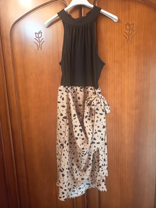 Vestido corto estampado